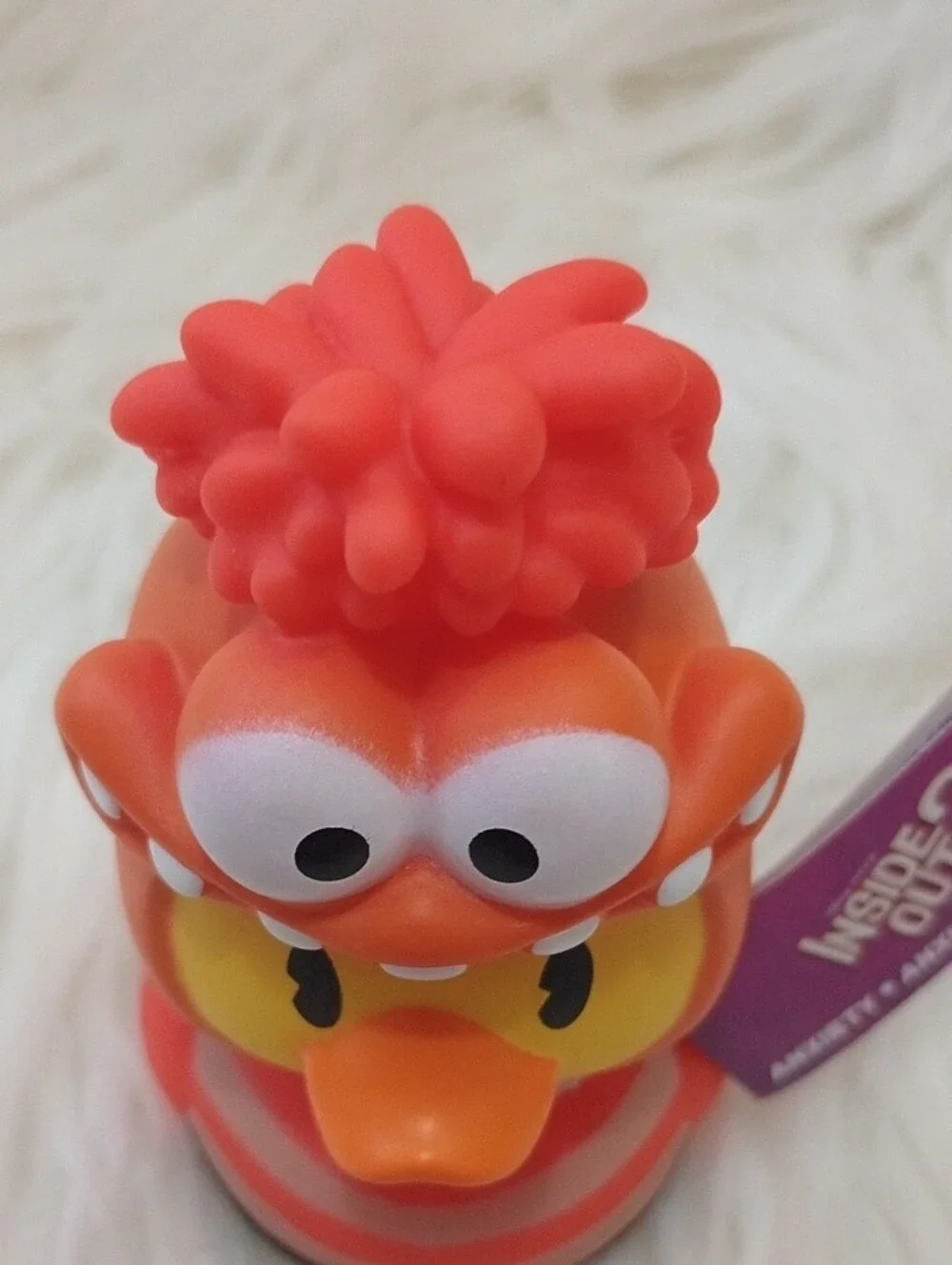 Disney Inside Out 2  Anxiety  Rubber Duck NWT.